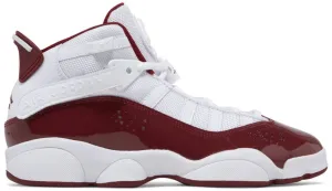 Jordan 6 Rings White Team Red (GS)
