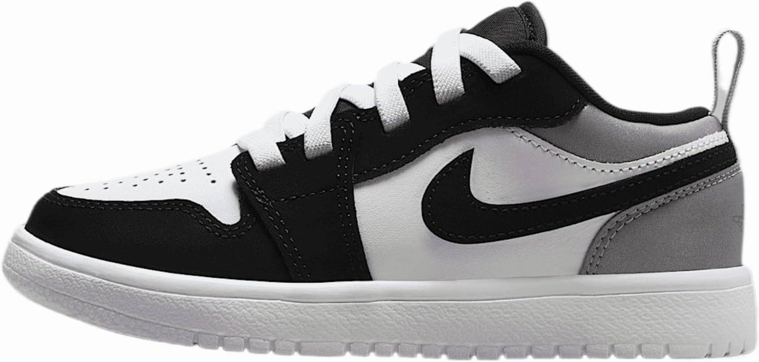 Jordan 1 Low Alt SE Little Kids' Shoes (IB3885-106, White/Black/Matte Silver/Fire Red)