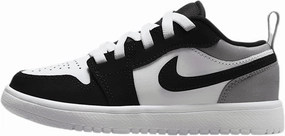 Jordan 1 Low Alt SE Little Kids' Shoes (IB3885-106, White/Black/Matte Silver/Fire Red)