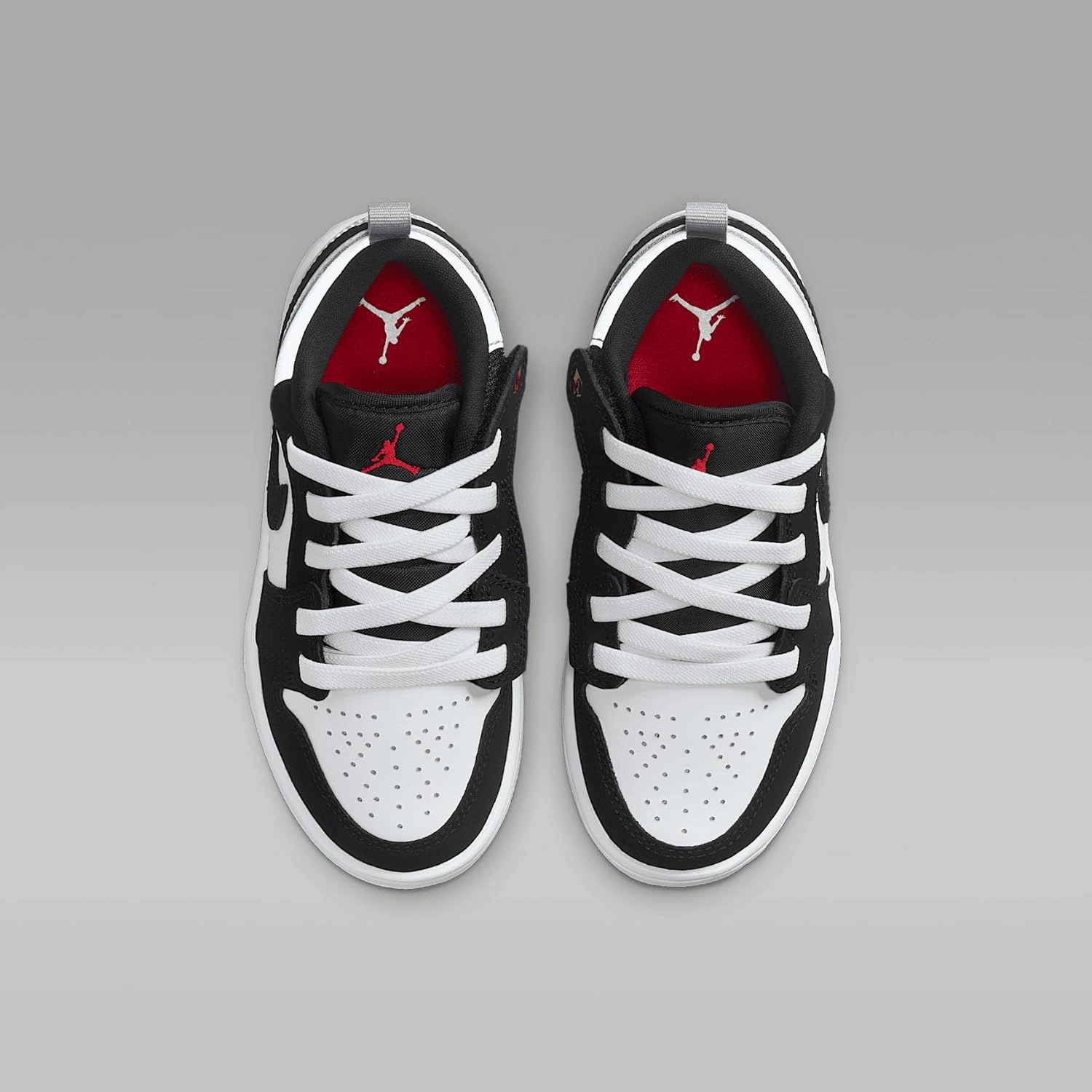 Jordan 1 Low Alt SE Little Kids' Shoes (IB3885-106, White/Black/Matte Silver/Fire Red)