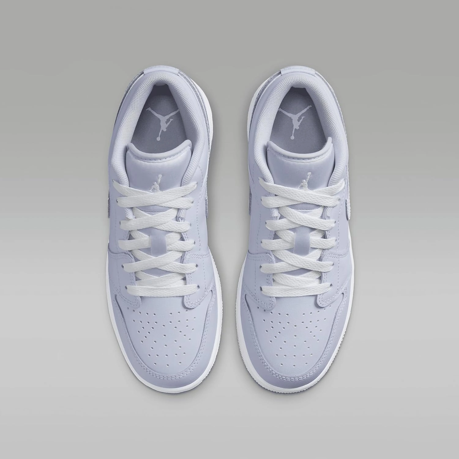 Jordan Air 1 Low Big Kids' Shoes (FV8486-400, Cobalt Bliss/Neutral Grey/White)