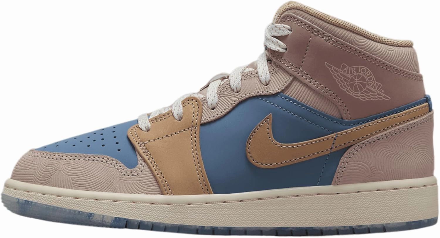 Jordan Big Kid's 1 Mid Aegean Storm/Hemp-Pink Oxford (FN5472 400)