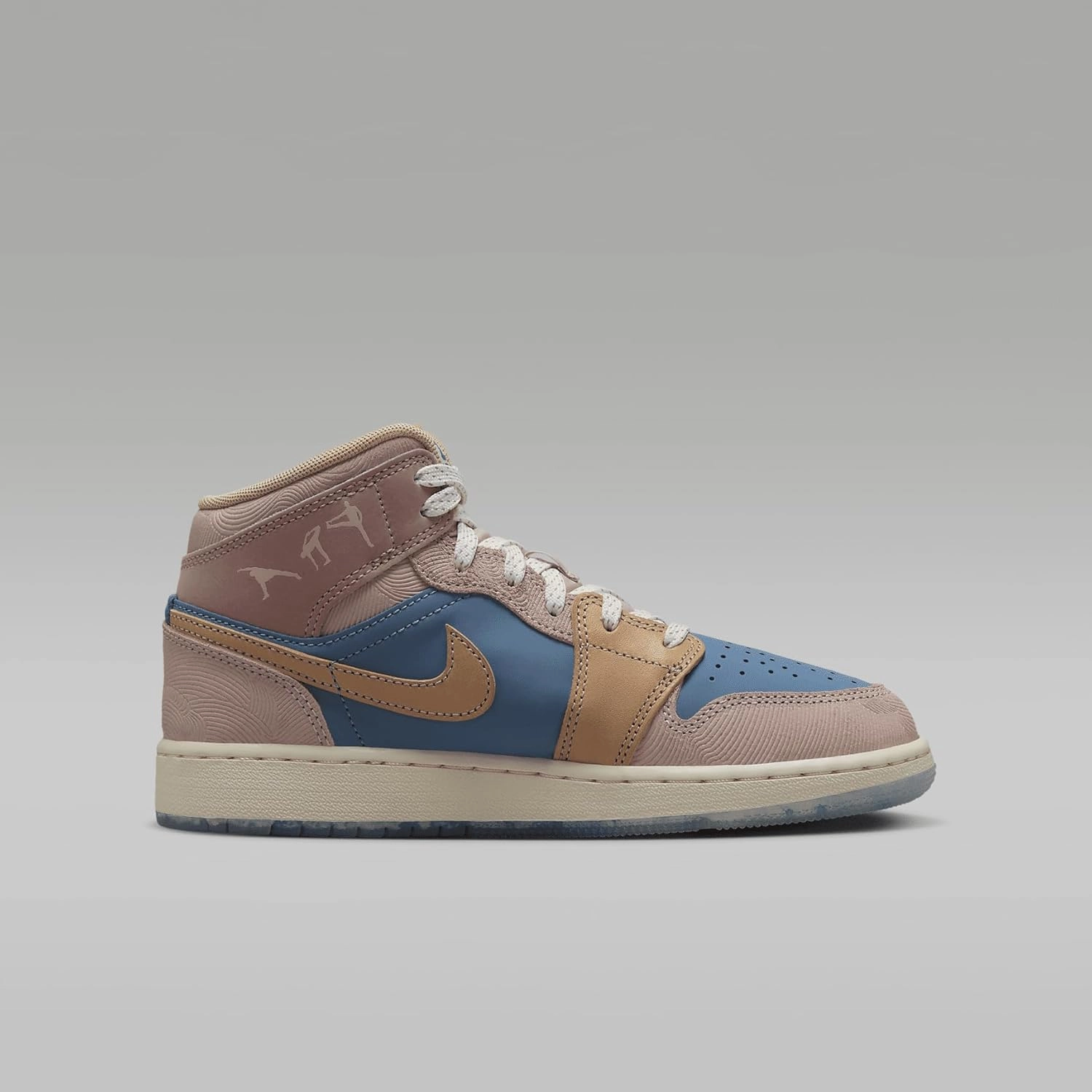 Jordan Big Kid's 1 Mid Aegean Storm/Hemp-Pink Oxford (FN5472 400)