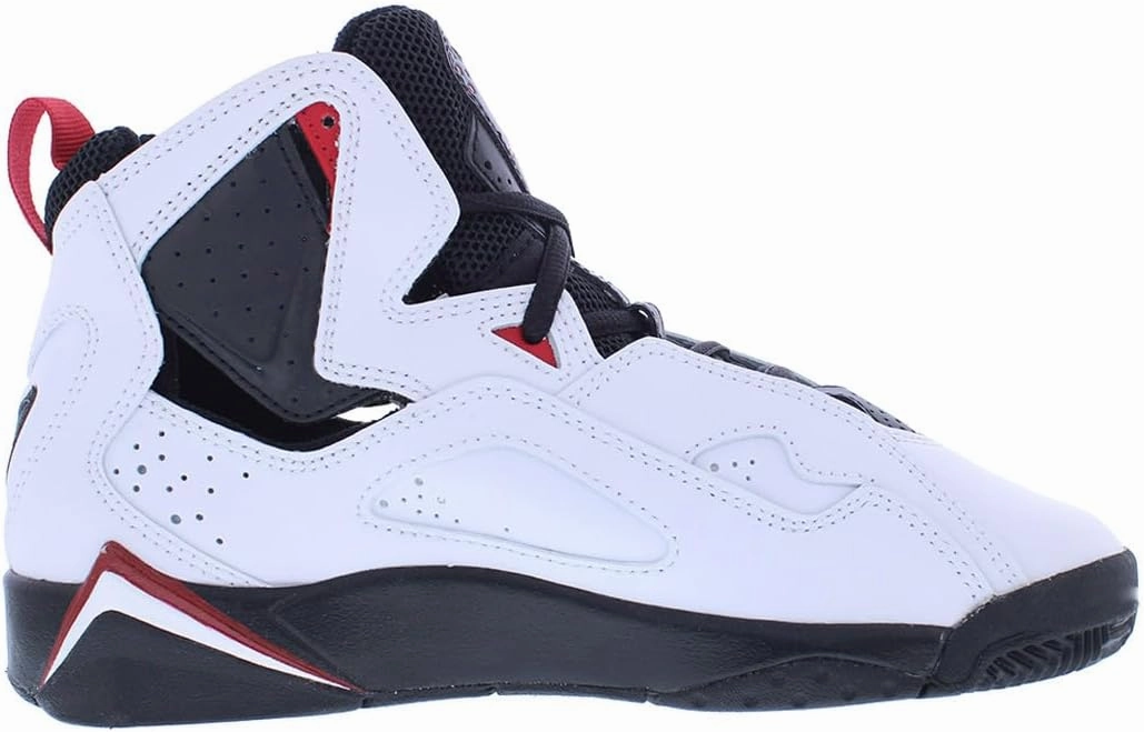 Jordan Big Kid's True Flight White/Black-Yellow Ochre (343795 107)
