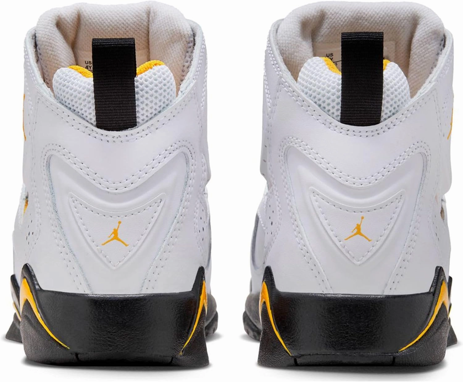 Jordan Big Kid's True Flight White/Black-Yellow Ochre (343795 107)