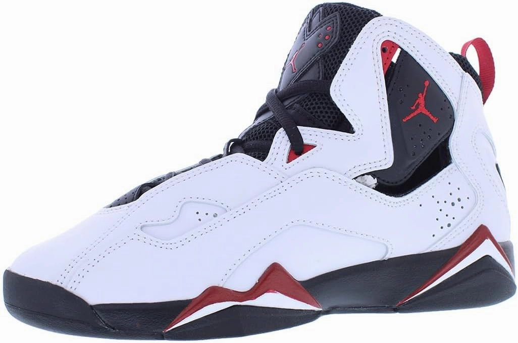 Jordan Big Kid's True Flight White/Black-Yellow Ochre (343795 107)