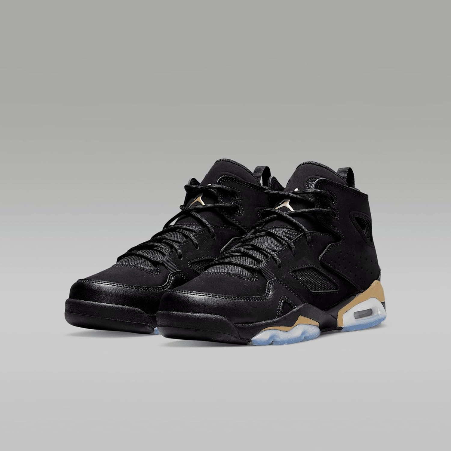Jordan Flight Club '91 Big Kids' Shoes (DM1685-007, Black/Metallic Gold)