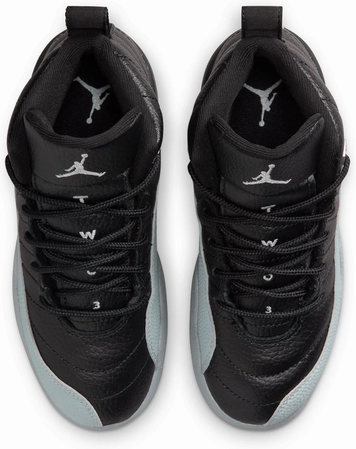 Jordan Little Kid's 12 Retro Baron Black/Wolf Grey-White (151186 010)