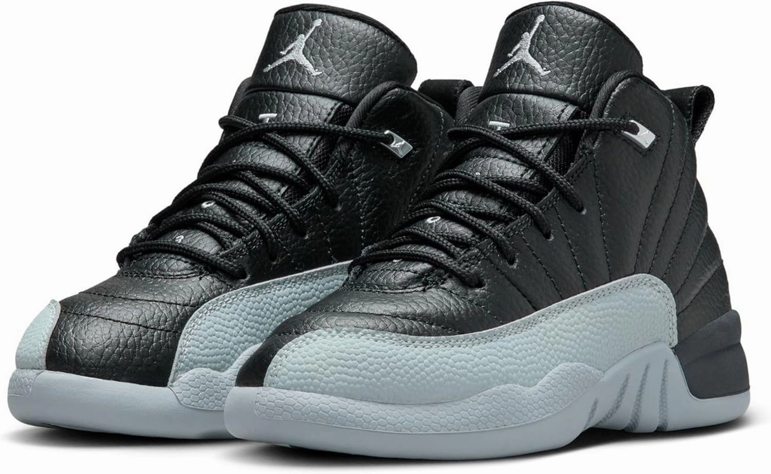 Jordan Little Kid's 12 Retro Baron Black/Wolf Grey-White (151186 010)