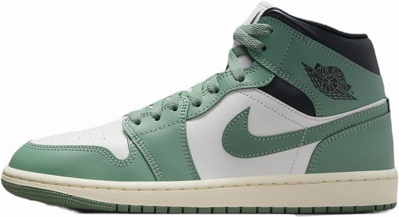 Jordan Nike Air 1 Mid Womens Sail/Jade Smoke-Anthracite BQ6472-130 6