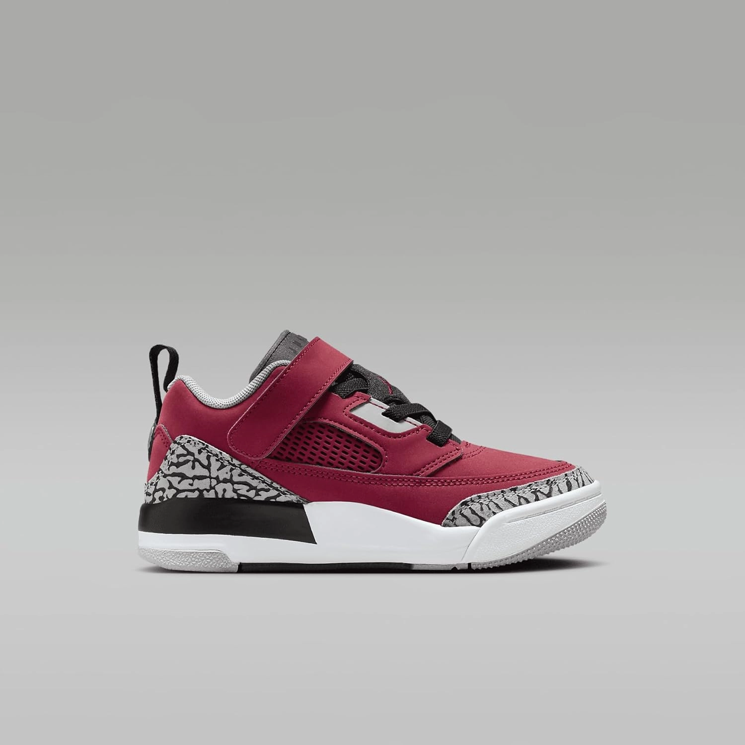 Jordan Spizike Low Little Kids' Shoes (FQ3951-600, Gym Red/Wolf Grey/Cool Grey/Black)