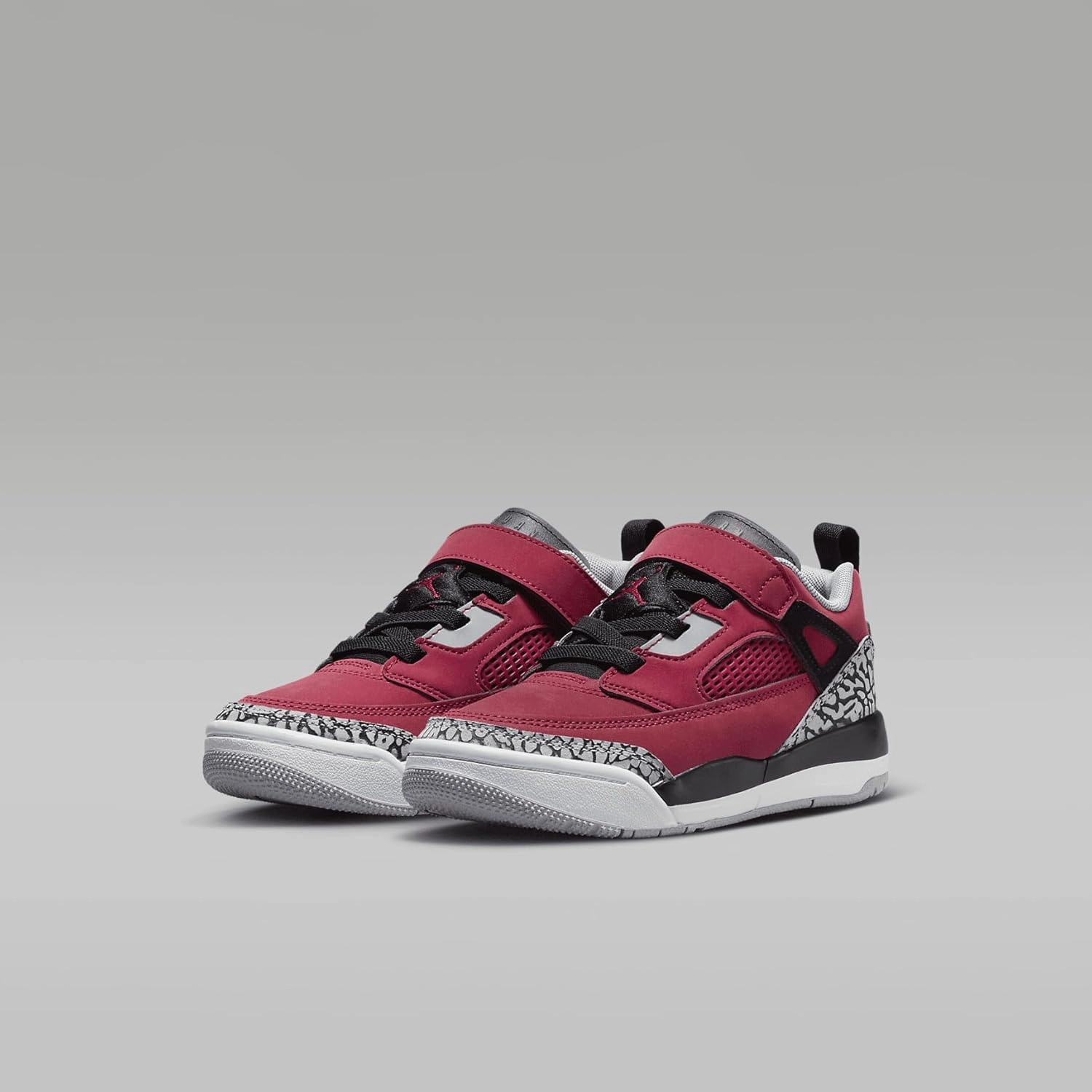 Jordan Spizike Low Little Kids' Shoes (FQ3951-600, Gym Red/Wolf Grey/Cool Grey/Black)