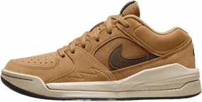 Jordan Stadium 90 Big Kids' Shoes (DX4399-202, Flax/Sanddrift/Black/Baroque Brown) Size 5.5