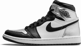 Jordan Womens Air 1 Retro High OG WMNS CD0461 001 Silver Toe - Size 13.5W