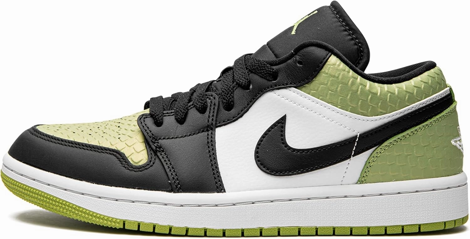 Jordan Womens WMNS Air Jordan 1 Low SE DX4446 301 Vivid Green Snakeskin - Size 8.5W