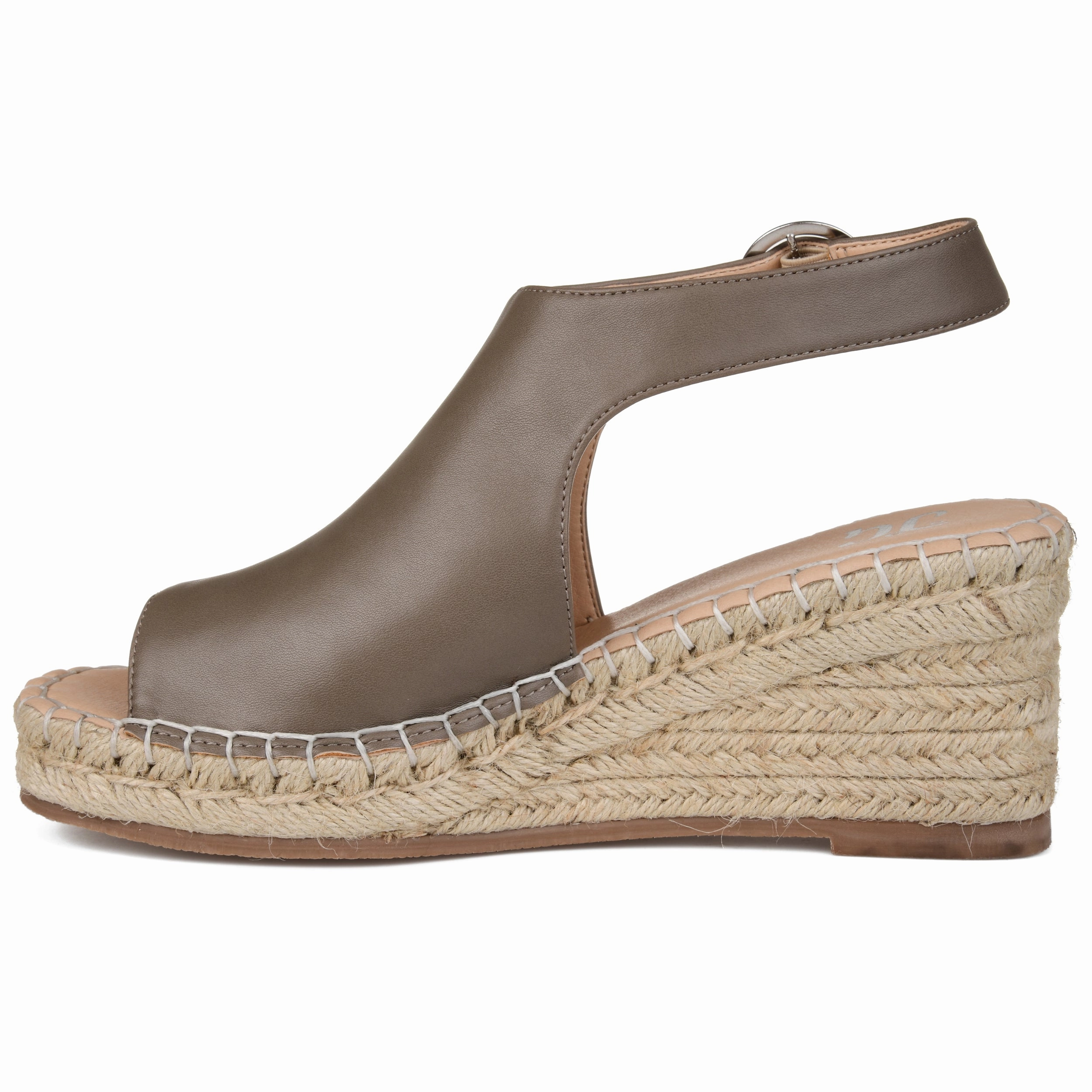 Journee Collection Women's Wide Width Crew Wedge Sandal