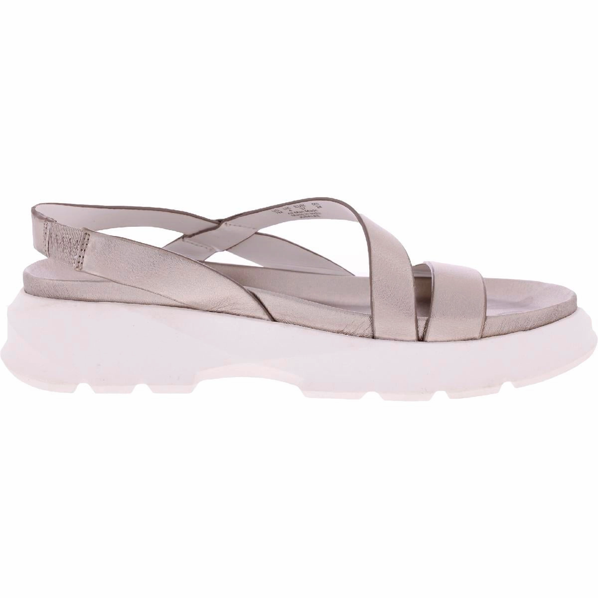 Jubalee Womens Faux Leather Slip On Slingback Sandals