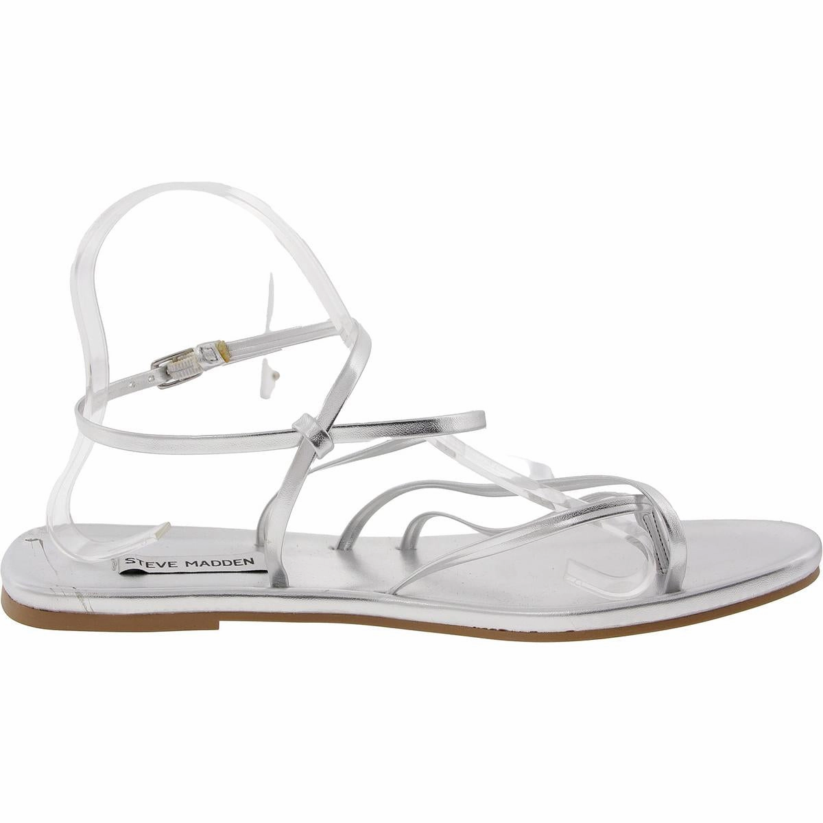 Jude Womens Adjustable Faux Leather Ankle Strap