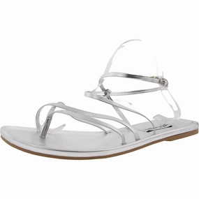 Jude Womens Adjustable Faux Leather Ankle Strap