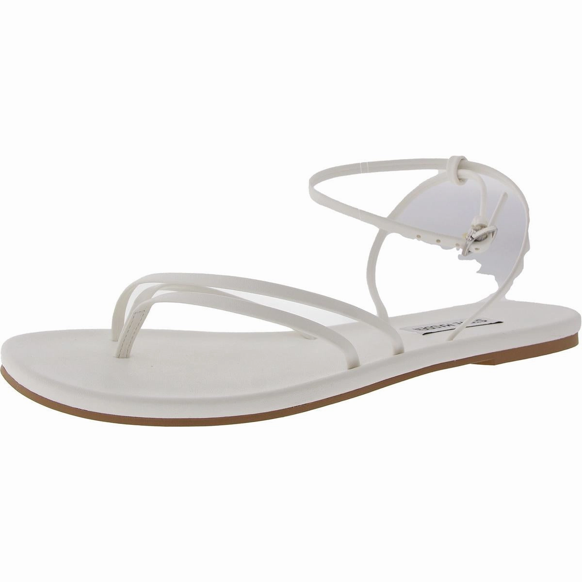 Jude Womens Adjustable Faux Leather Ankle Strap