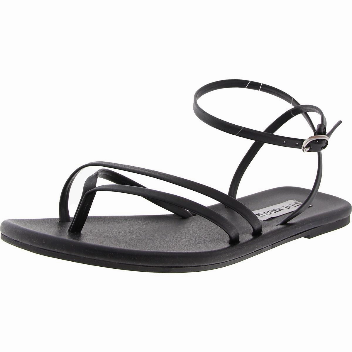 Jude Womens Adjustable Faux Leather Ankle Strap