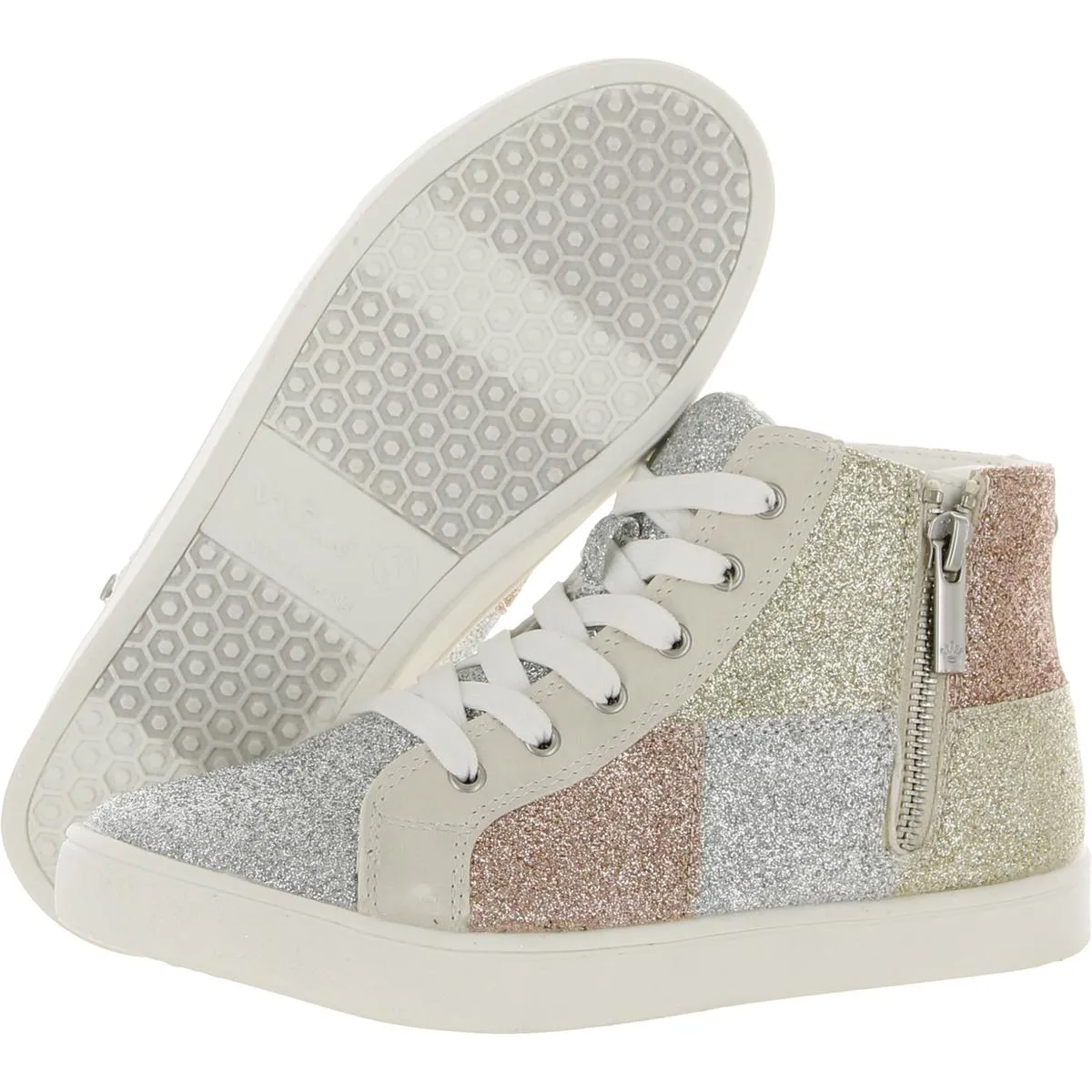Judy Girls Little Kid Faux Fur Lined High-Top Sneakers
