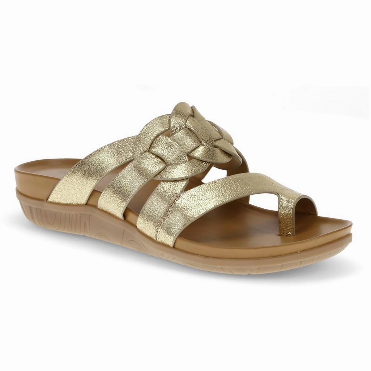 Julianne Womens Strappy Manmade Slide Sandals