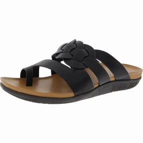 Julianne Womens Strappy Manmade Slide Sandals