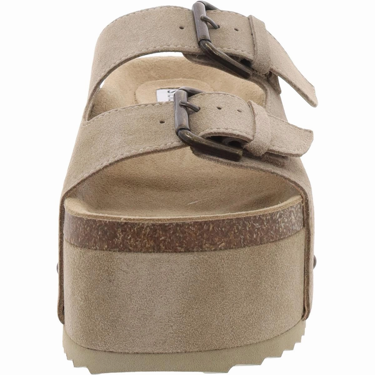 Kali Womens Suede Platform Slide Sandals