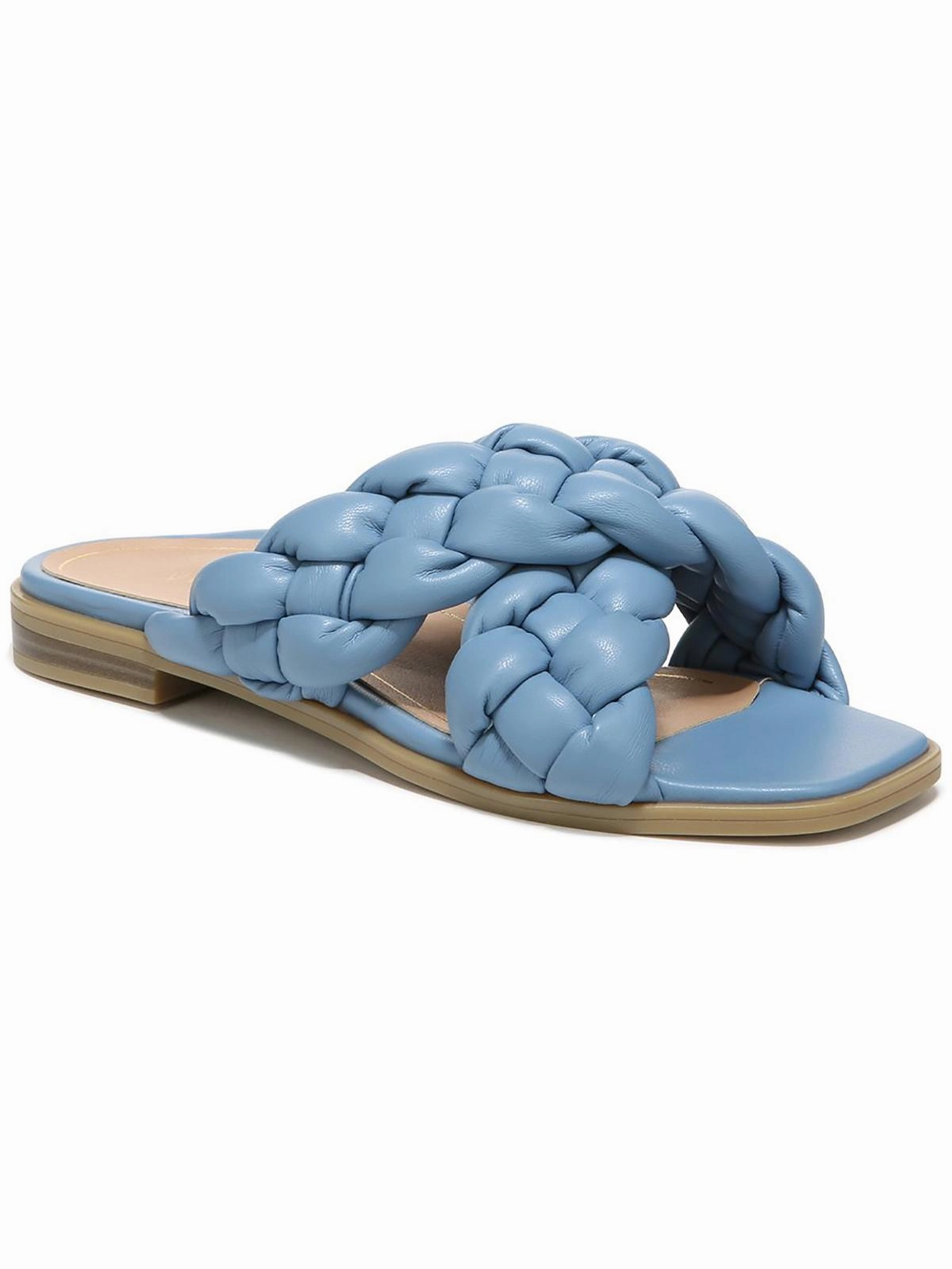 Kalina Womens Faux Leather Slip On Slide Sandals