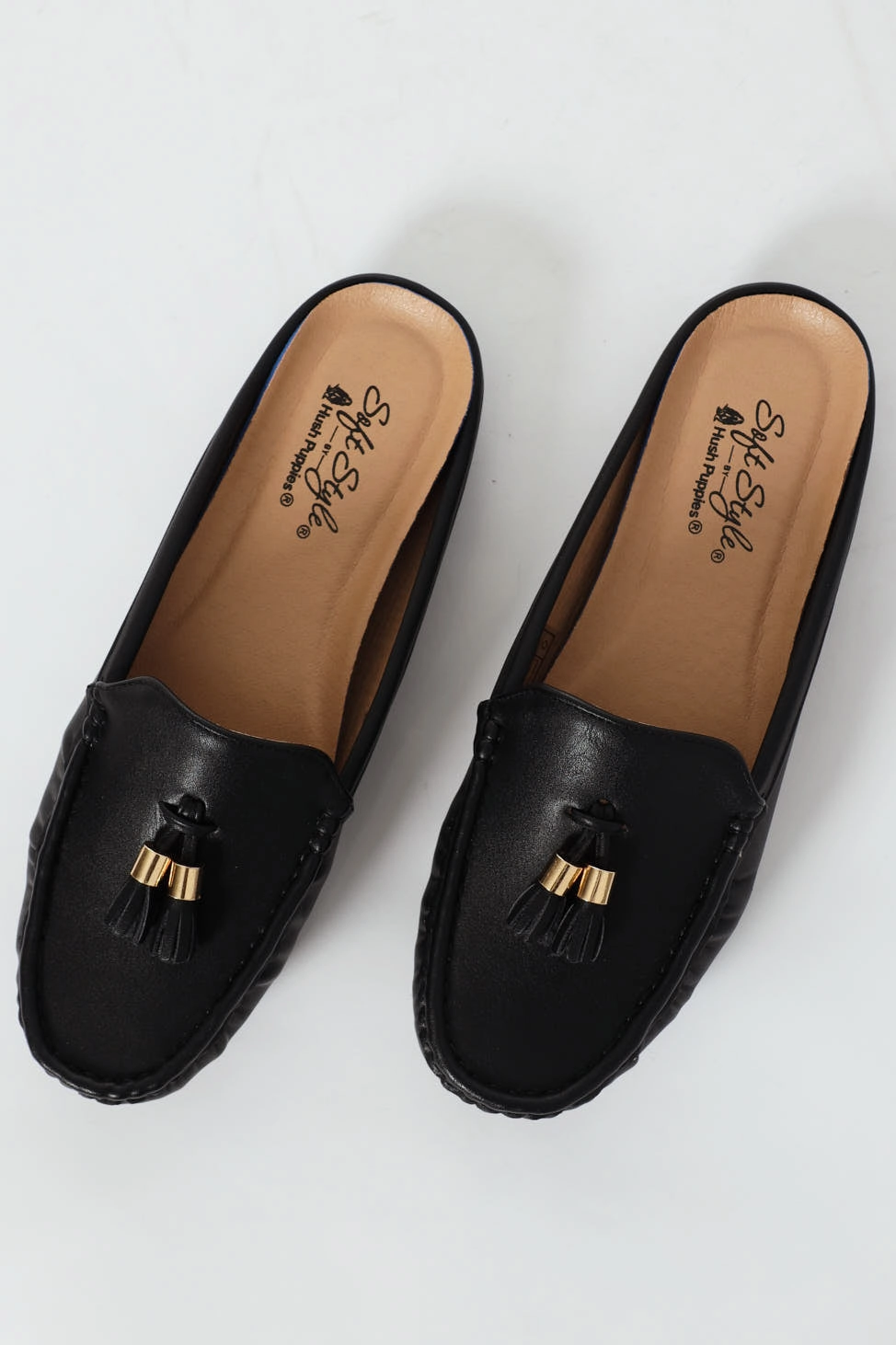 Kassandra Tassel Slip On Mule - Black