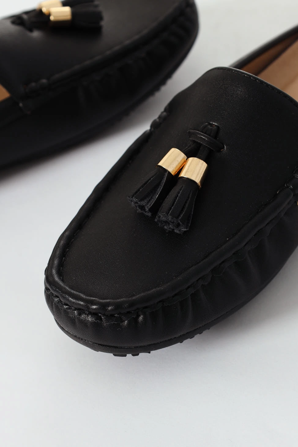 Kassandra Tassel Slip On Mule - Black
