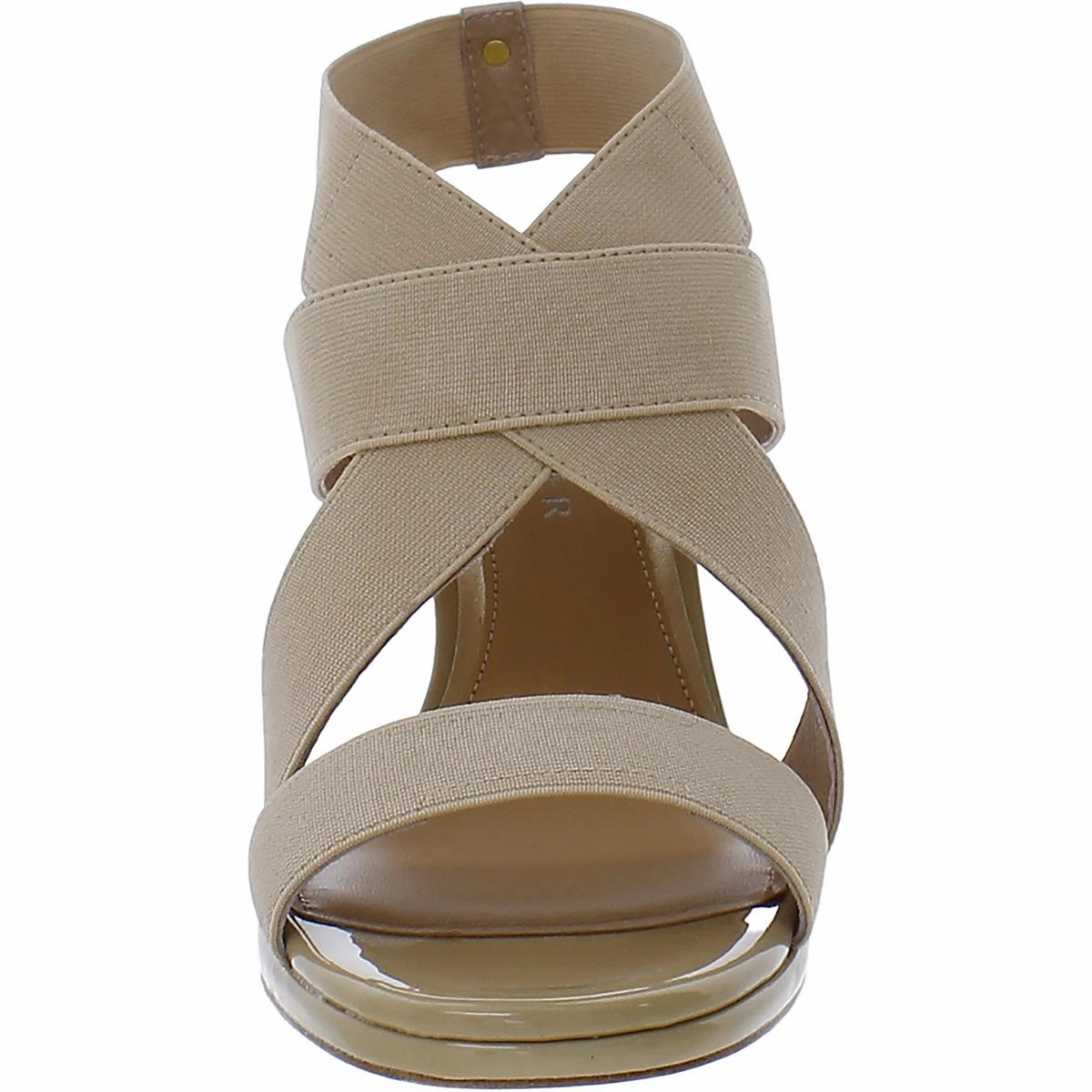 KATJAJE Womens Open Toe Leather Heels