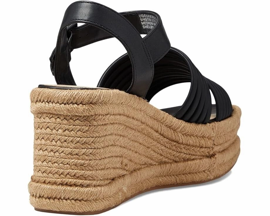 Kenneth Cole New York Shelby KL23SHE01 Espadrille Womens 7.5 Black Sandal KHD962