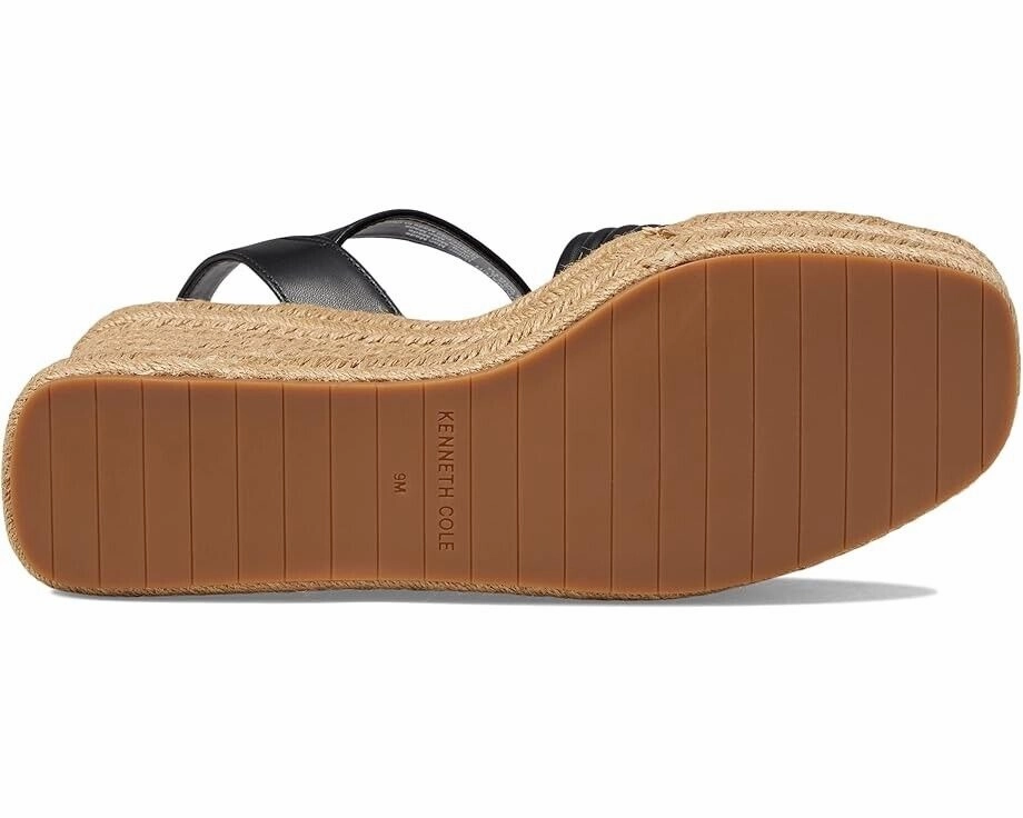 Kenneth Cole New York Shelby KL23SHE01 Espadrille Womens 7.5 Black Sandal KHD962