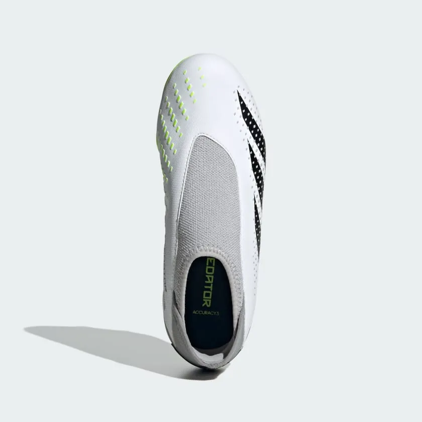 Kids' adidas Predator Accuracy.3 Laceless Firm Ground Soccer Cleats