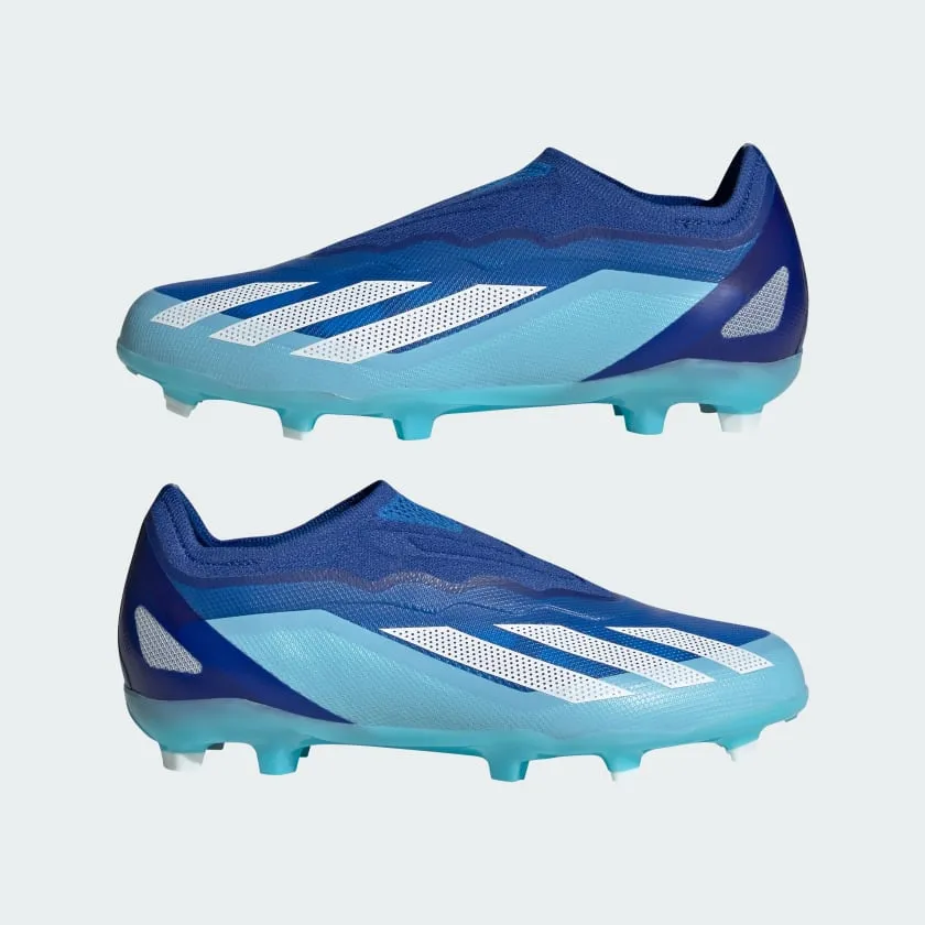 Kids' adidas X Crazyfast.1 Laceless Firm Ground Soccer Cleats