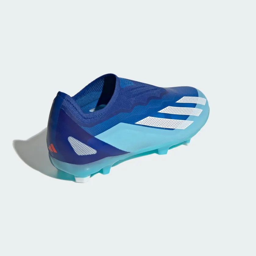 Kids' adidas X Crazyfast.1 Laceless Firm Ground Soccer Cleats