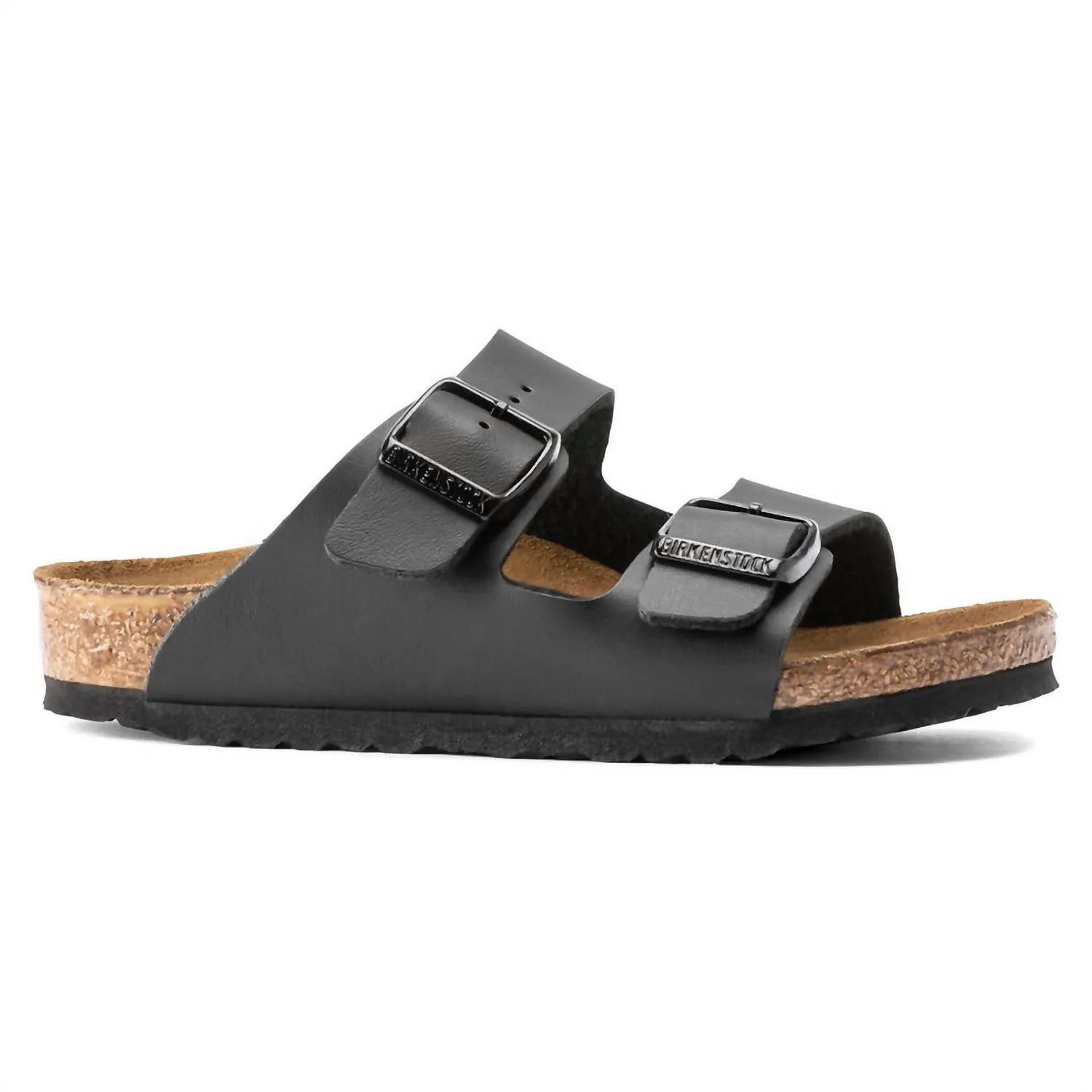Kids Arizona Birko-Flor Sandal in Black