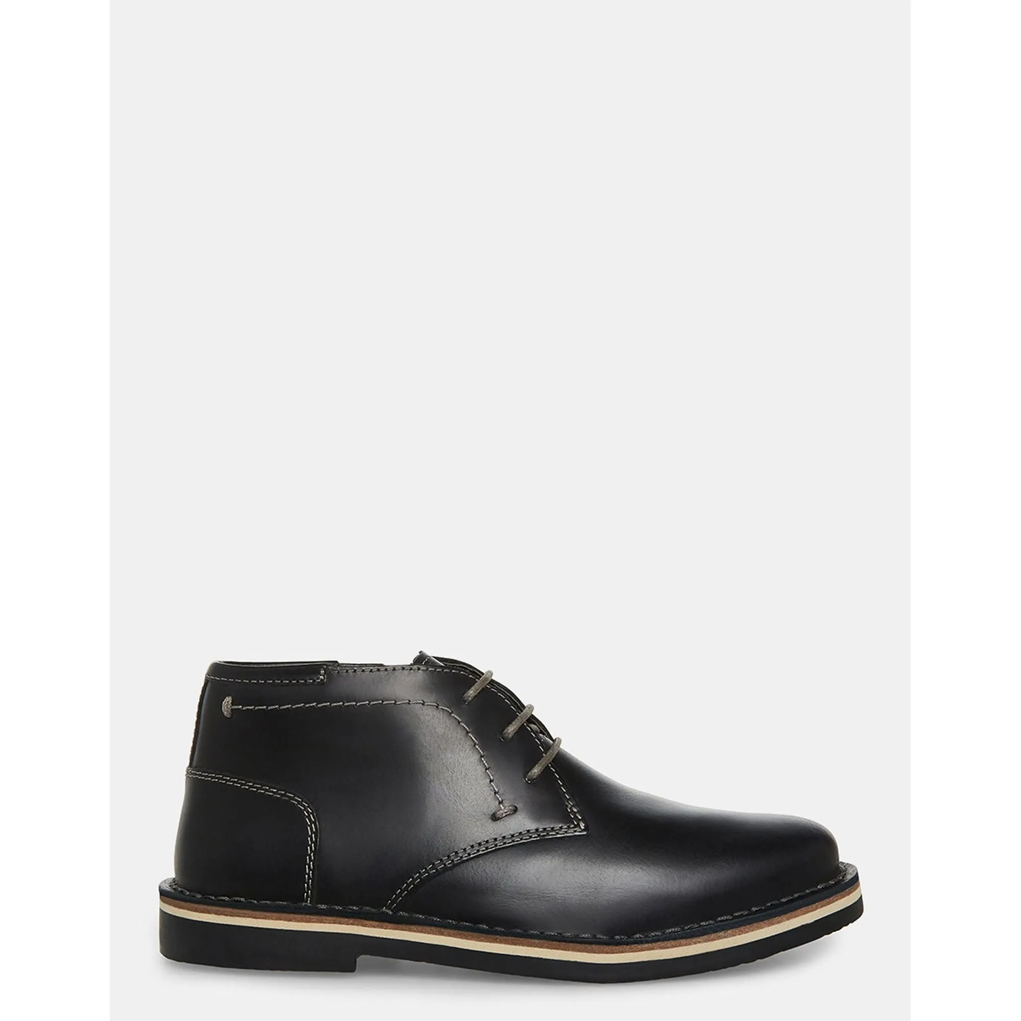 Kids' Harkeen Black Leather