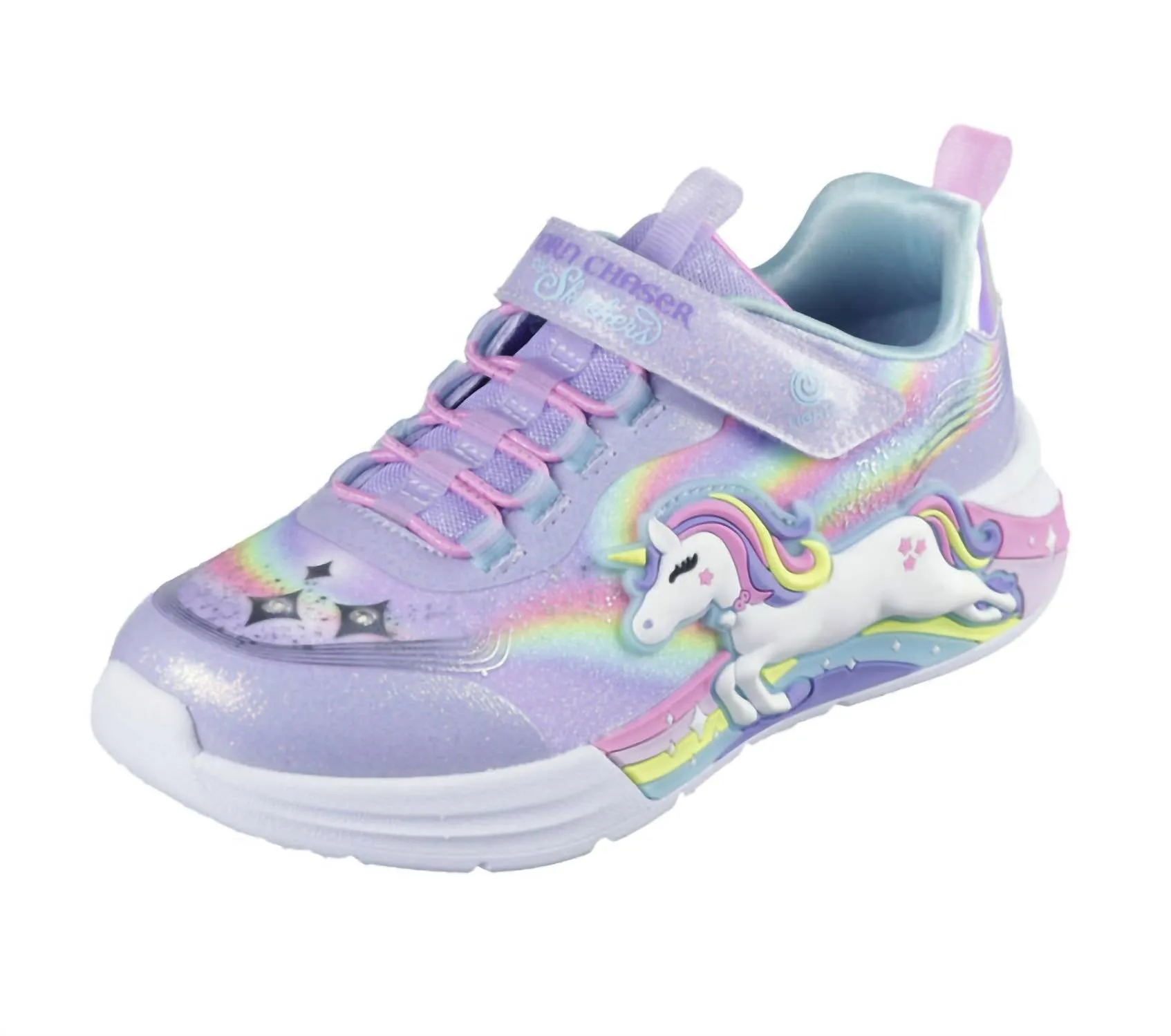 Kid's Unicorn Chaser Sneaker In Lavender/mulit
