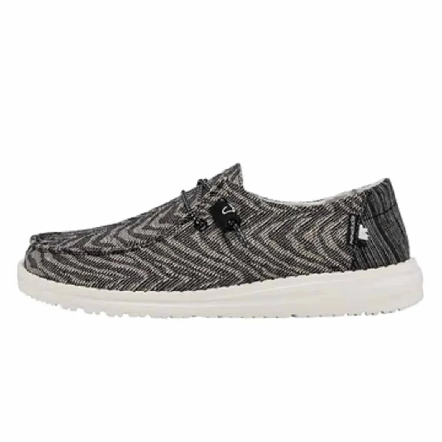 Kid's Wendy Shoes In Woven Zebra Black Stripe