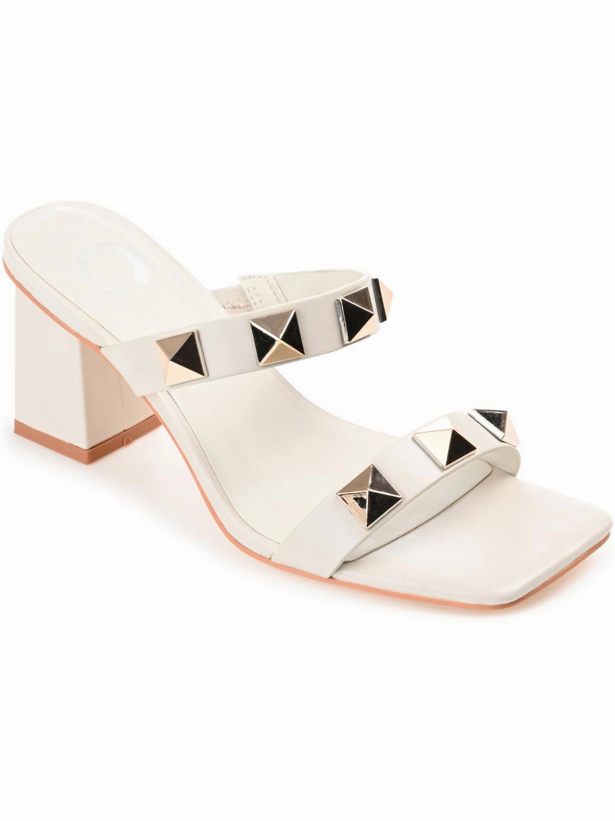 Kirian Womens Faux Leather Square Toe Block Heel