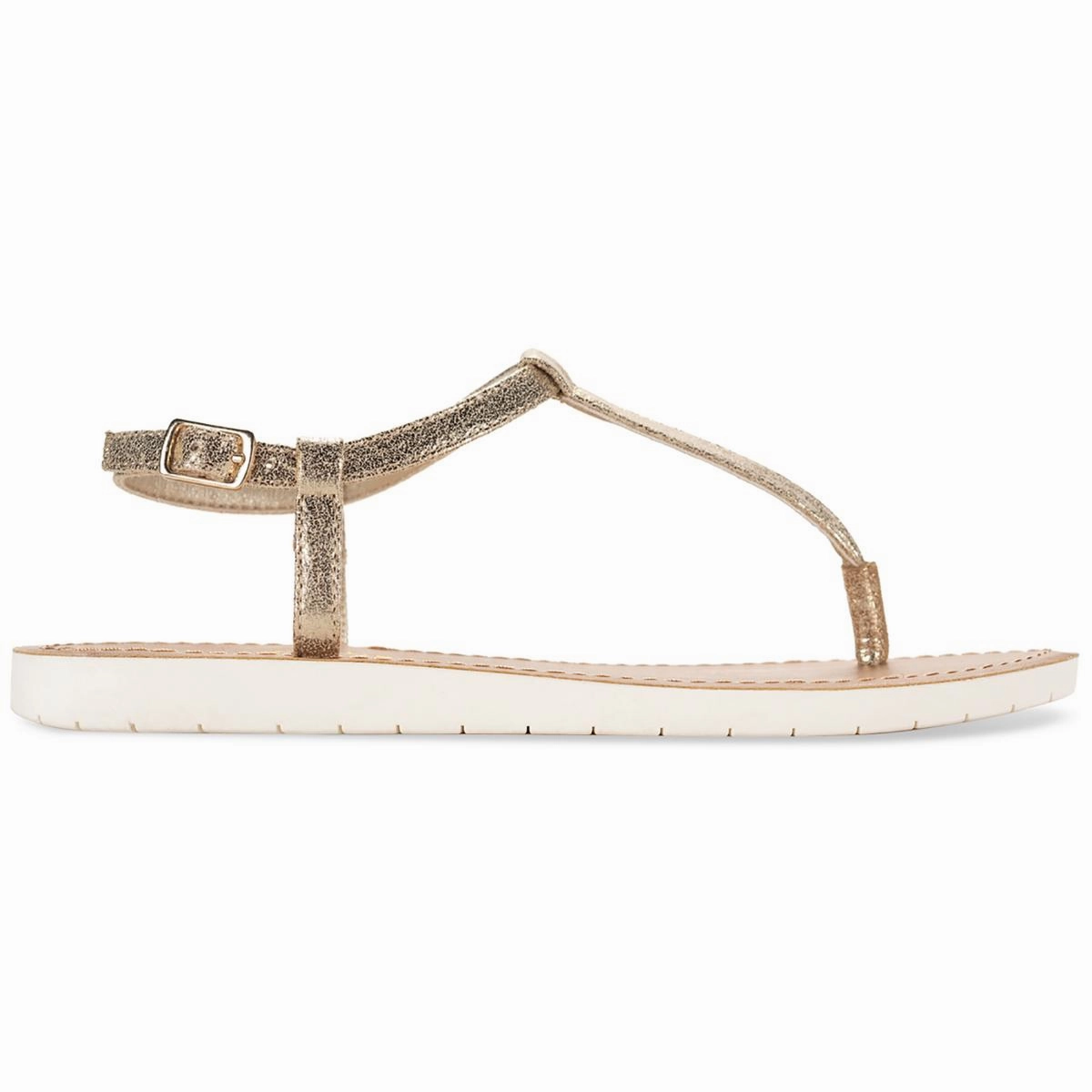 Kristi Womens Faux Leather Slingback Flat Sandals