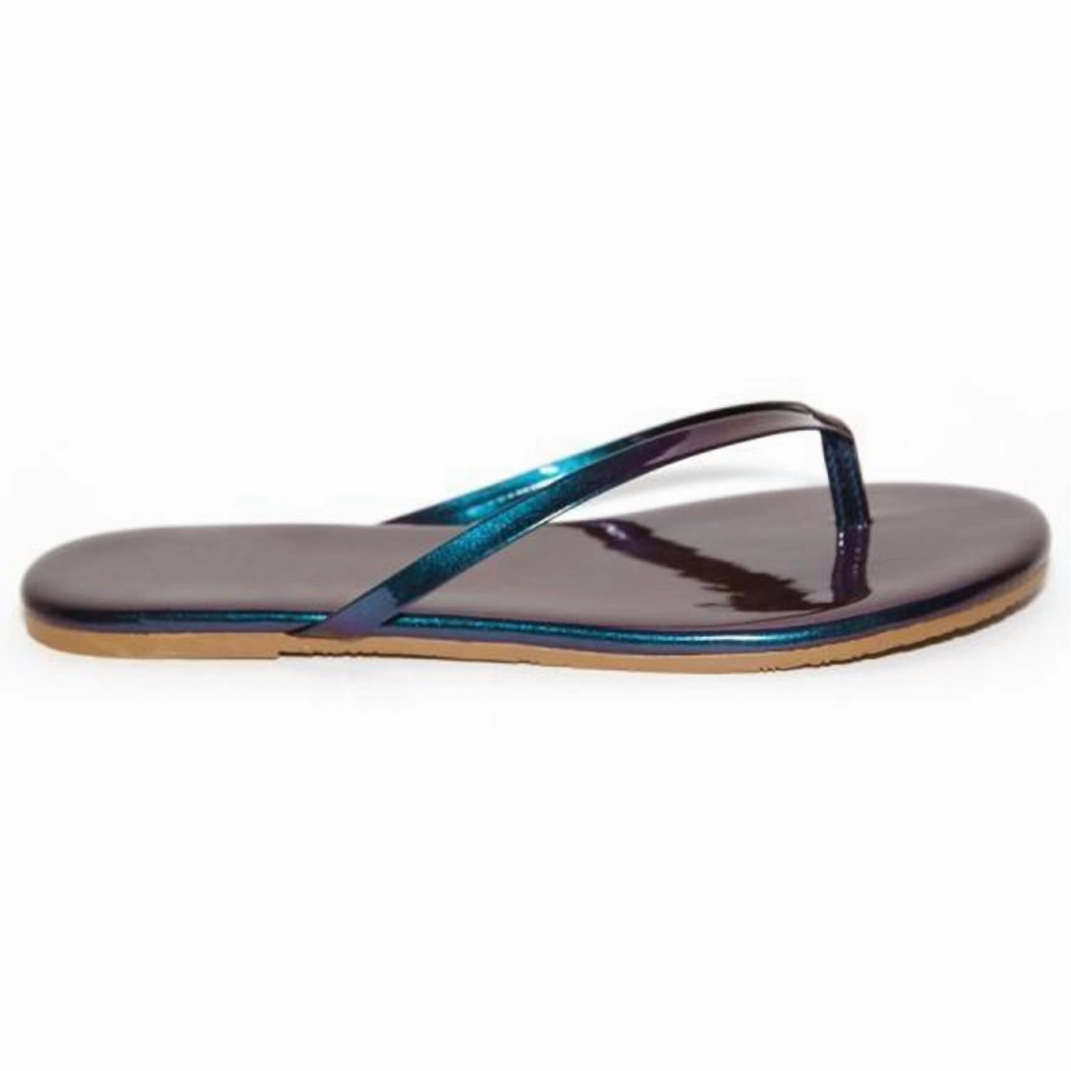 Lacquers Thong Sandals In Ink