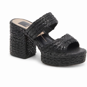 Latoya Womens Woven Textured Platform Sandals