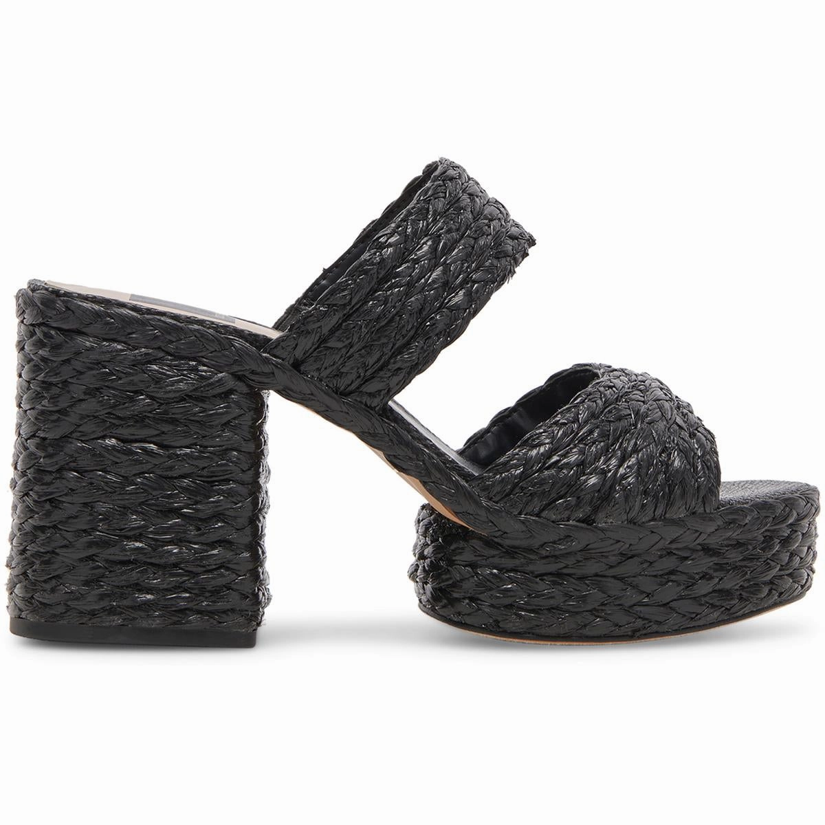 Latoya Womens Woven Textured Platform Sandals