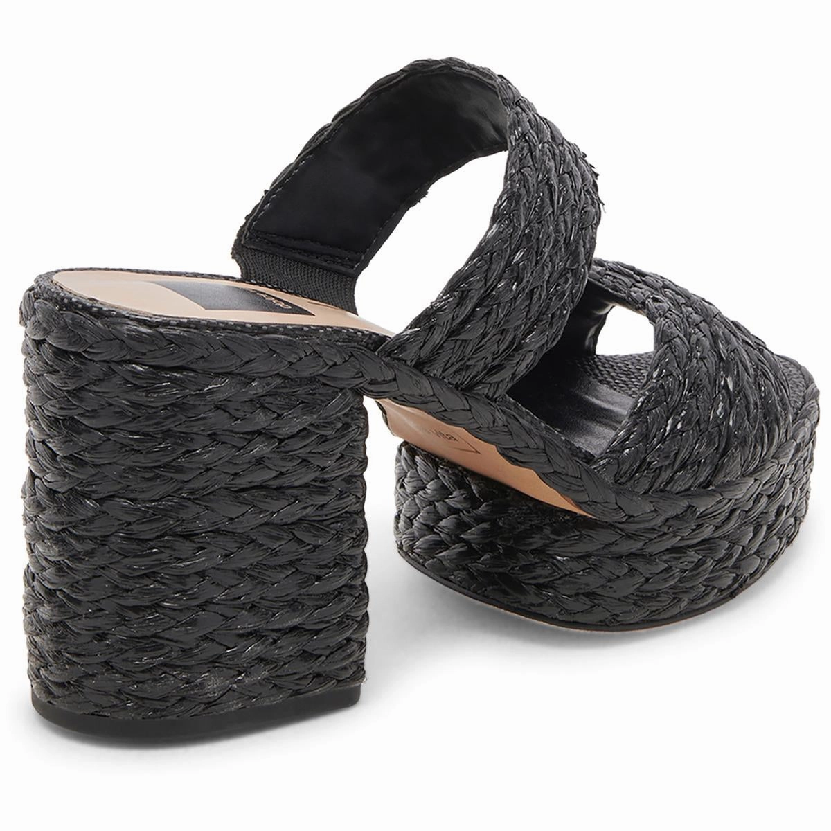 Latoya Womens Woven Textured Platform Sandals