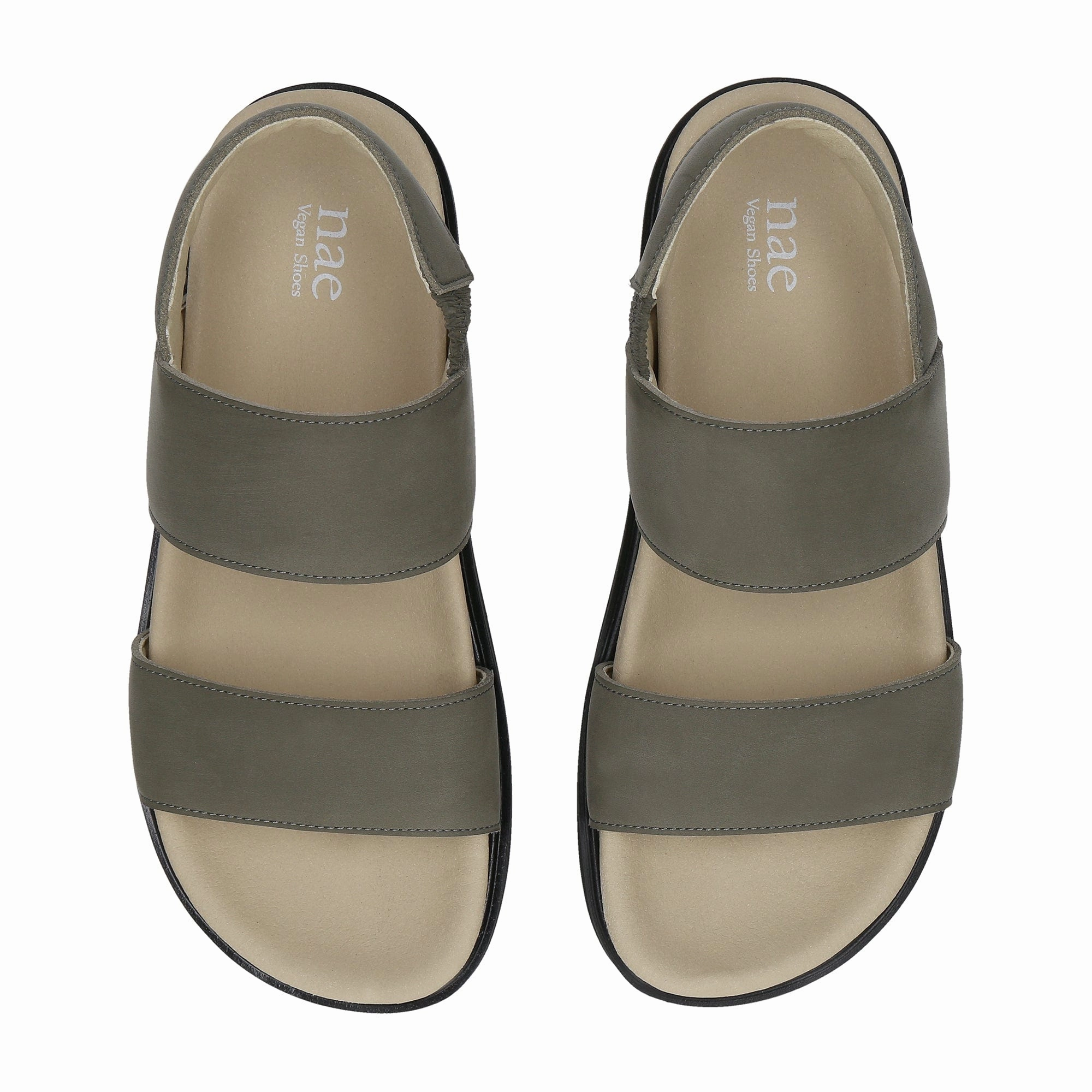 Lau Unisex Vegan Microfibre Platform Sandals | Green