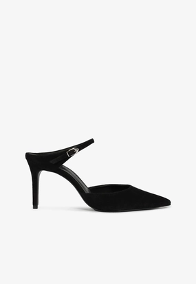 Laura Mid Stiletto Black Pump